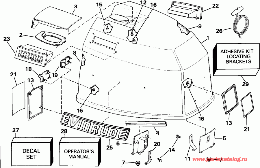 ��������� ��������� EVINRUDE E100STLETS 1993  - Evinrude / Evinrude