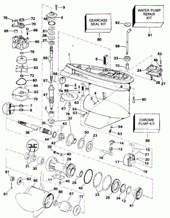  Evinrude E100STLETS 1993  - arcase
