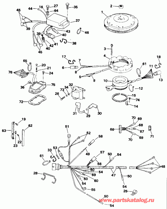 �������� ����� Evinrude E100WTLETD 1993  - nition System / nition System
