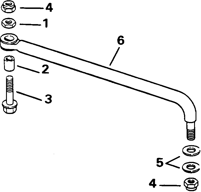  Evinrude E100WTLETD 1993  - eering Link Kit
