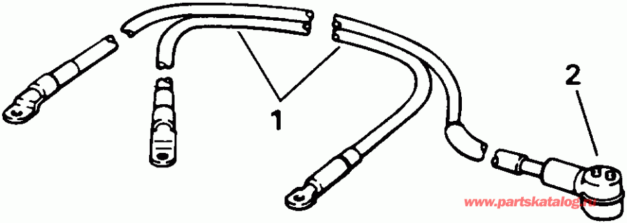 ��������� ��������� Evinrude E100WTXETD 1993  - ttery Cables - ttery ������s