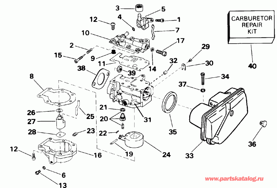 ��������� EVINRUDE E10EETM 1993  - rburetor