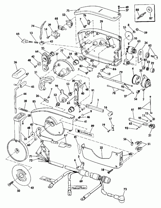 �������� ��������� ����� EVINRUDE E10EETM 1993  - Rope - ����