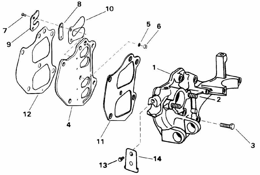 ��������� ��������� EVINRUDE E10EETM 1993  - take ��������� - take Manifold