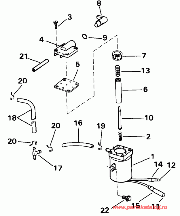 ��������� ����� Evinrude E10RLETM 1993  - ectric Primer System