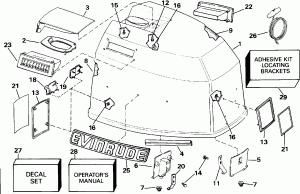 ������ ��������� (�����) - Evinrude (Engine Cover - Evinrude)