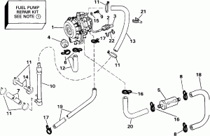 ��������� ����� - 90 / 100 / 115 Models (Fuel Pump - 90/100/115 Models)