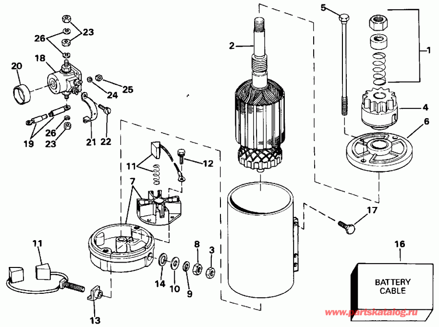   Evinrude E115MLETS 1993  - ectric Starter & Solenoid - ectric  & Solenoid