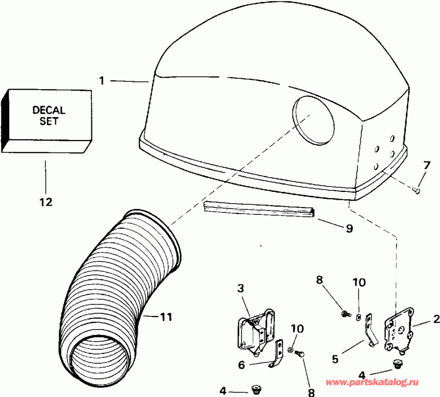 ��������� �������� ����� Evinrude E115TXATS 1993  - Quiet Rider / Quiet Rider