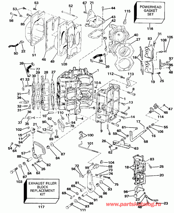 ��������� ��������� Evinrude E120TLETS 1993  - 