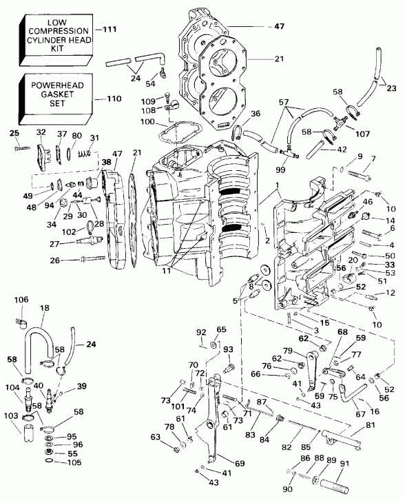 �������� ����� Evinrude E120TXATF 1993  - 