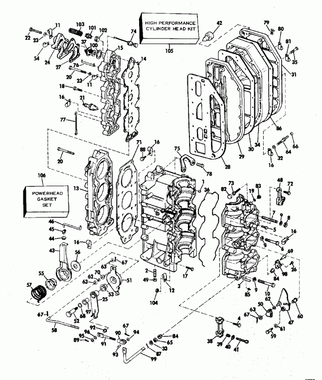 ��������� ��������� EVINRUDE E120TXETF 1993  - 