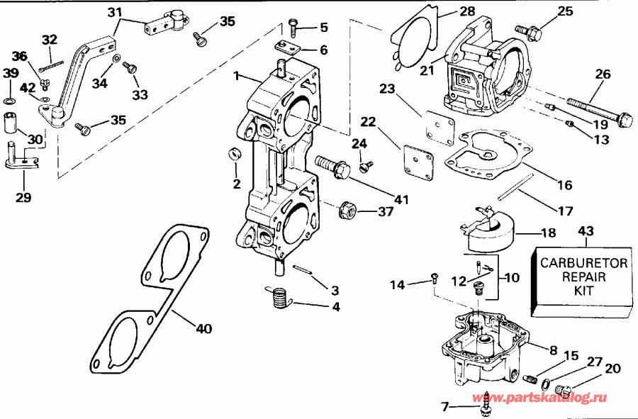 ����� EVINRUDE E125ESXETA 1993  - 