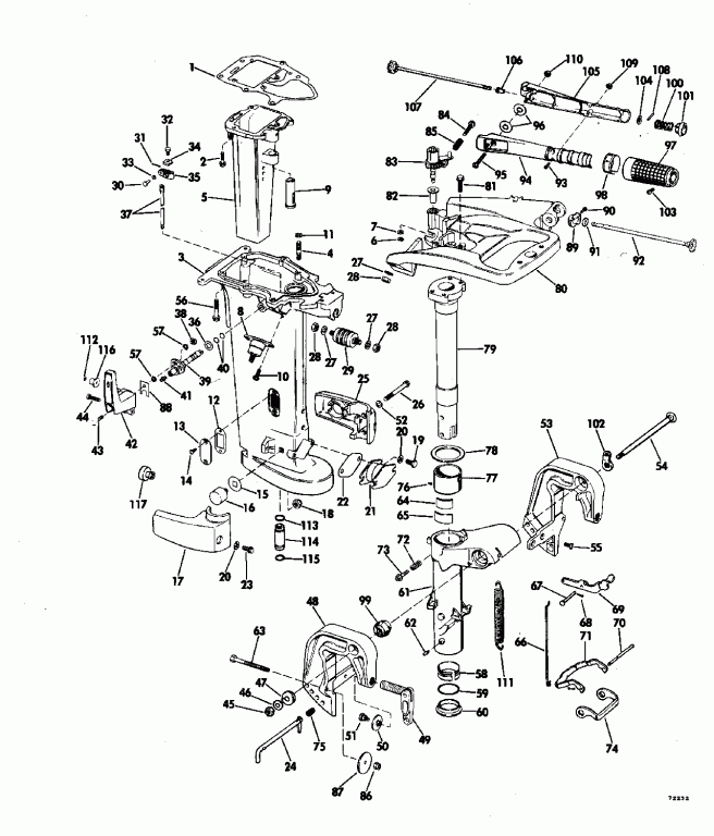 ��������� ����� Evinrude E125ESXETA 1993  - 