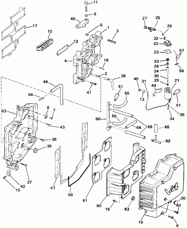 �������� ����� EVINRUDE E125ESXETF 1993  - 