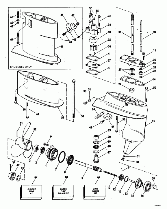 �������� ����� EVINRUDE E140CXATS 1993  - 