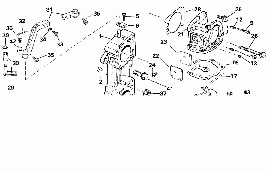 ��������� ����� Evinrude E140CXETB 1993  - 