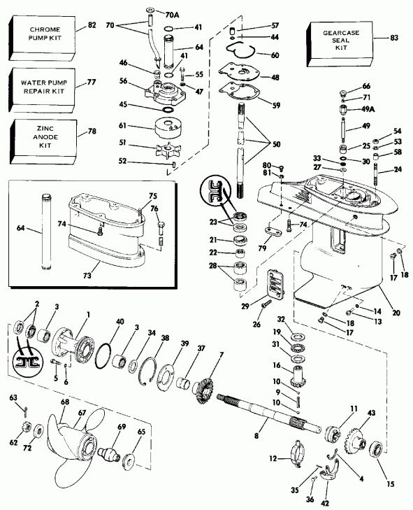 ��������� ����� EVINRUDE E140TLATC 1993  - 