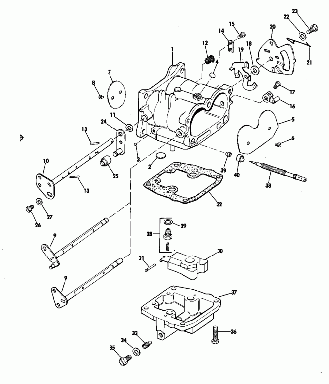 �������� ����� EVINRUDE E140TLATC 1993  - Evinrude 120-140 Models