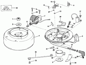 ������ ��������� (�����) - Johnson 120-140 Models (Engine Cover - Johnson 120-140 Models)