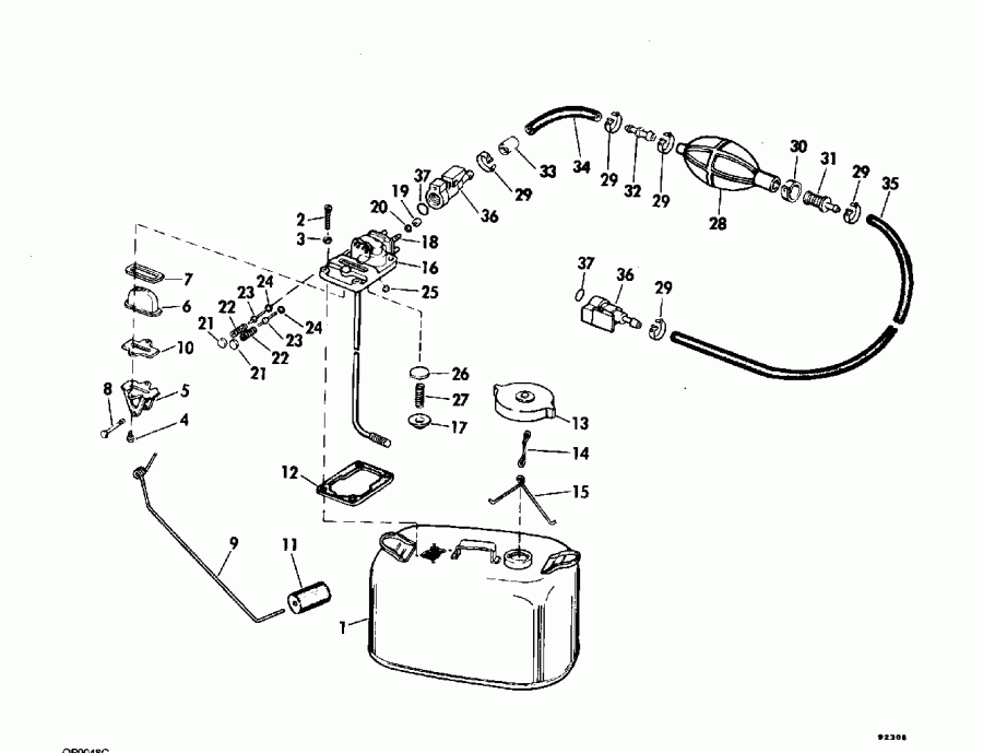 ��������� �������� ����� EVINRUDE E140TXATF 1993  - el Pump