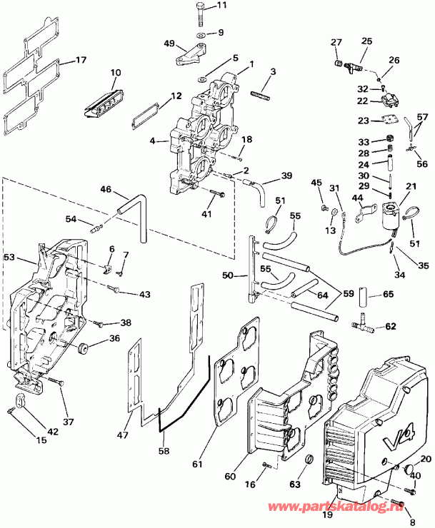 �������� ����� Evinrude E140TXATS 1993  - 