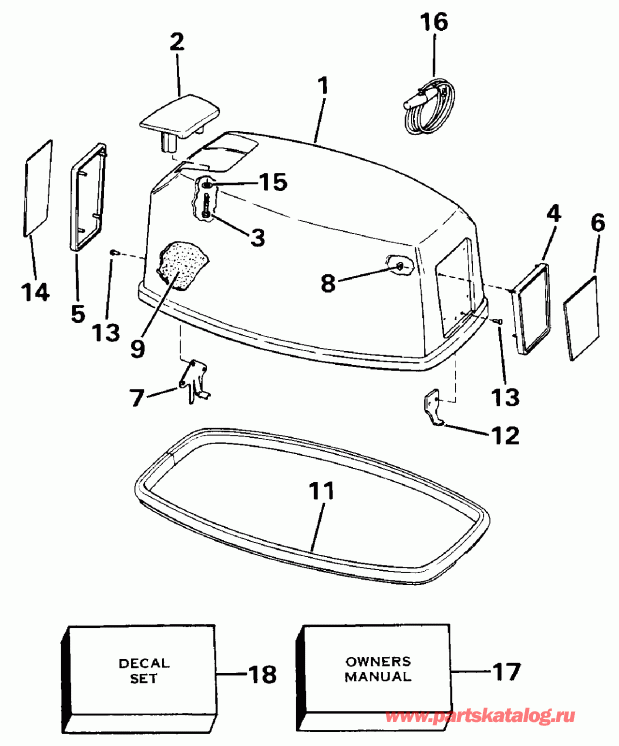 ��������� ��������� EVINRUDE E140TXATS 1993  - int