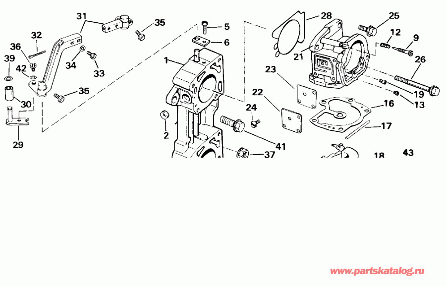 �������� ����� Evinrude E140TXETC 1993  - 