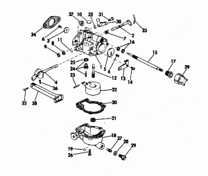 ������ ��������� (�����) - Johnson 120-140 Models (Engine Cover - Johnson 120-140 Models)