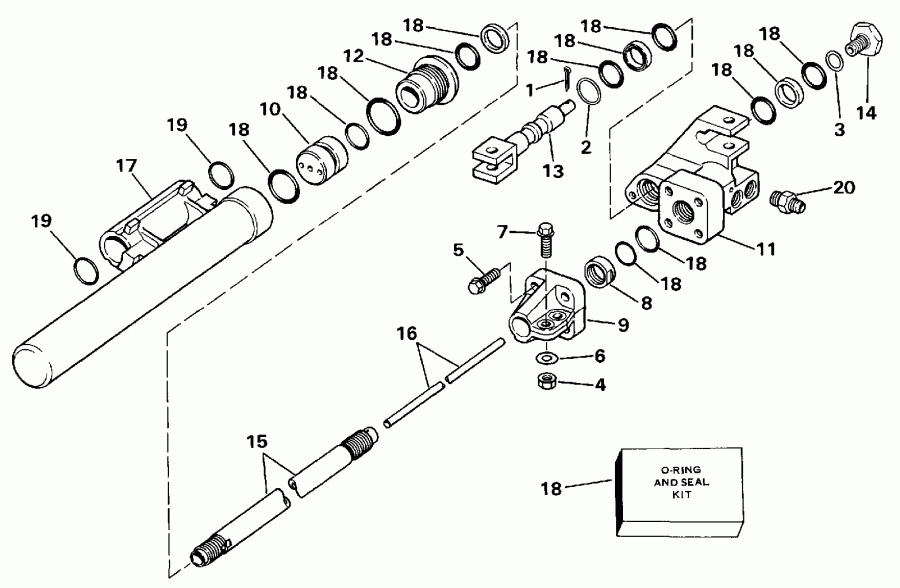 �������� ��������� ����� Evinrude E140TXETC 1993  - el Tank With Gauge / el Tank With Gauge