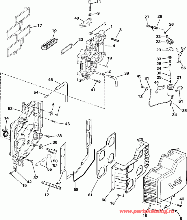��������� �������� ����� Evinrude E140TXETC 1993  - 