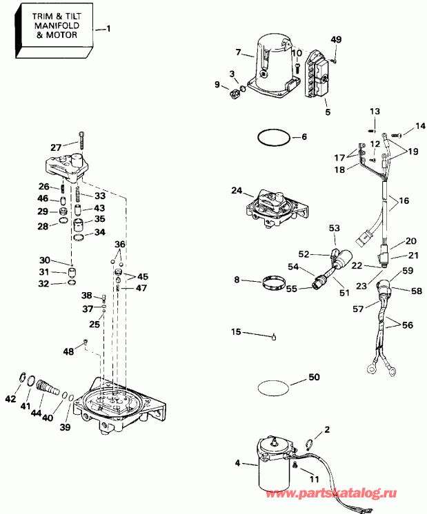 ��������� �������� ����� EVINRUDE E150JLETG 1993  - Quiet Rider