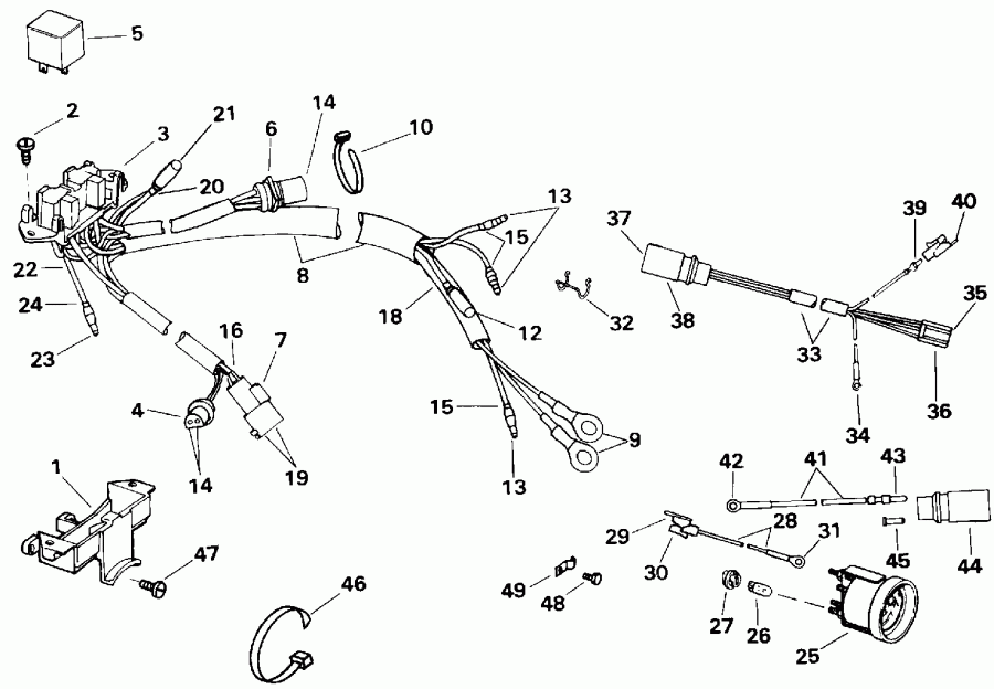 ��������� ������� E150WTLETG 1993  - wer Trim / tilt ��������� / wer Trim/tilt Electrical