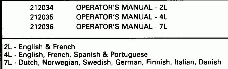 �������� ��������� ����� EVINRUDE E150WTXETG 1993  - terature / terature