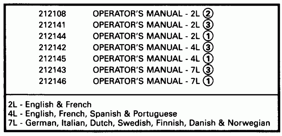  Evinrude E15EETB 1993  - terature / terature