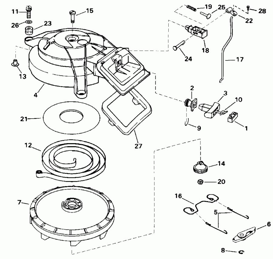 �������� ����� EVINRUDE E15EETB 1993  - wind Starter / wind �������