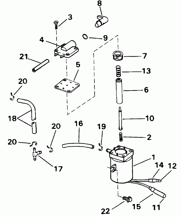 �������� ��������� ����� Evinrude E15RELETB 1993  - ectric Primer System
