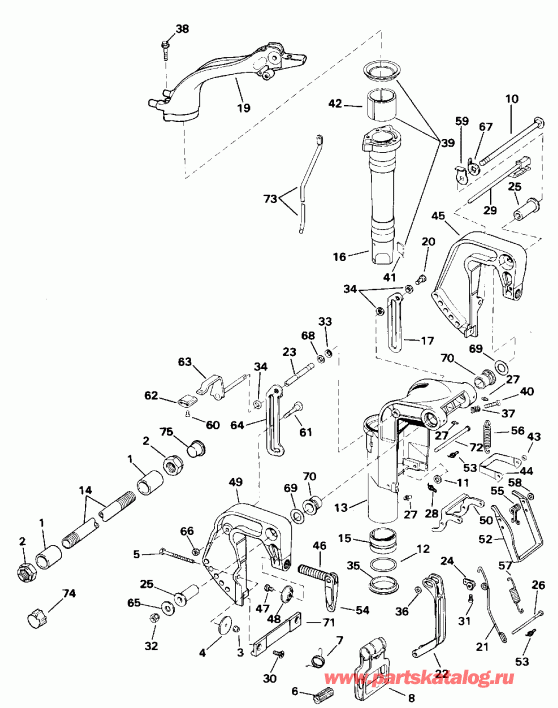 �������� ��������� ����� EVINRUDE E15RETB 1993  - dsection / dsection