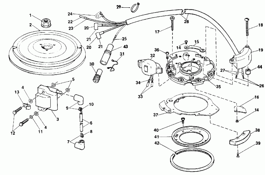    Evinrude E15RLETB 1993  - Johnson / Johnson