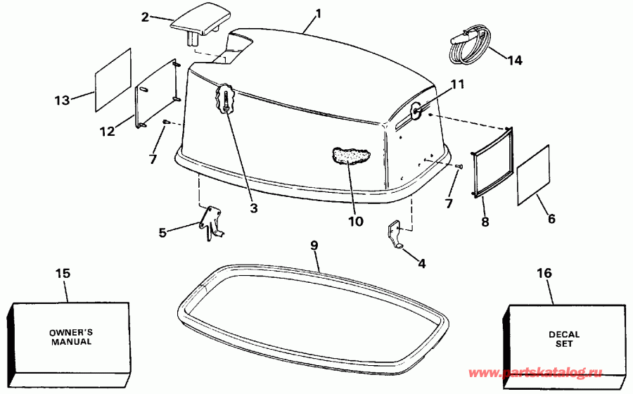 ��������� ��������� Evinrude E175EXATG 1993  - Evinrude