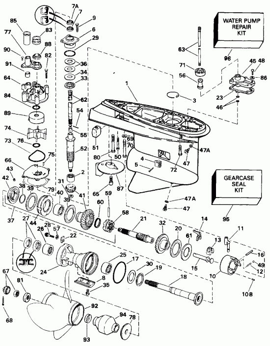 �������� ��������� ����� EVINRUDE E175EXETG 1993  - �������� ��������