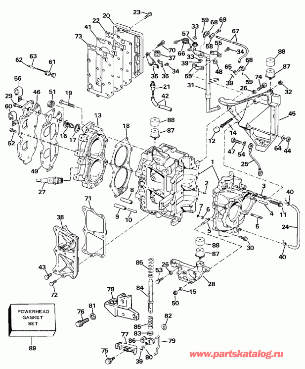��������� ��������� EVINRUDE E175EXETR 1993  - ectric Starter & Solenoid