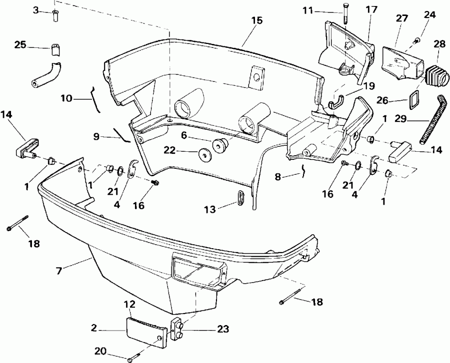 ��������� ����� ������� E175GLETR 1993  - wer Engine Cover - wer ������ ��������� (�����)