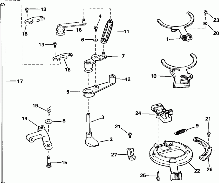��������� ��������� ������� E175NXATG 1993  - rottle Linkage - rottle ��������� ��������