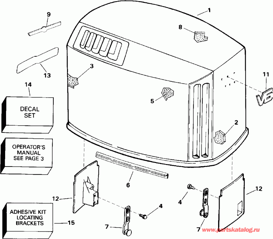 ����� EVINRUDE E175NXATS 1993  - Johnson - Johnson