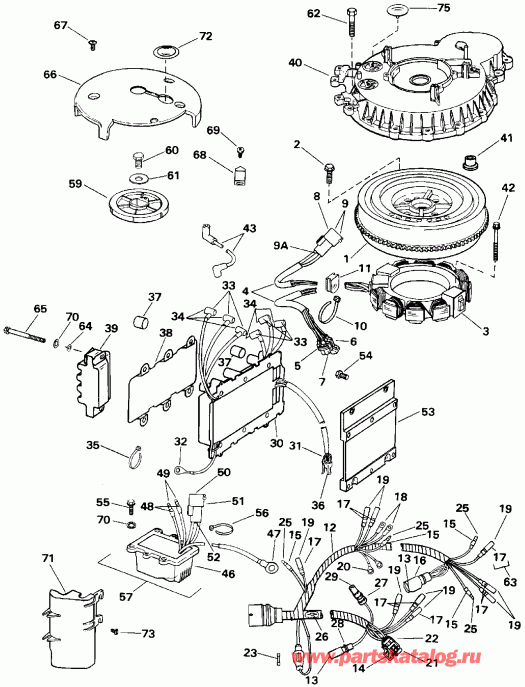   EVINRUDE E175NXETG 1993  - Quiet Rider / Quiet Rider