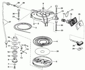 ������ ��������� (�����) - Johnson - 200 Stl, Vj200sl, 225stll (Engine Cover - Johnson - 200 Stl, Vj200sl, 225stll)