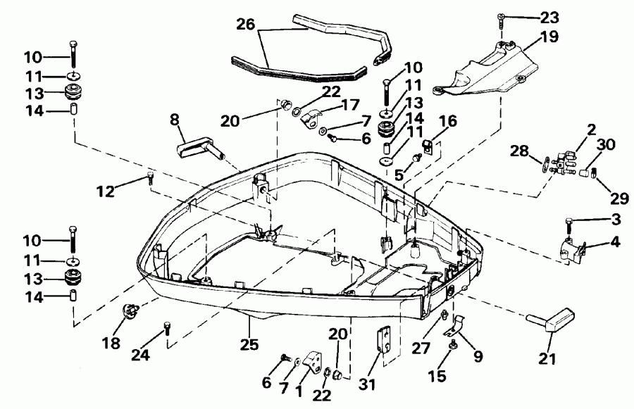 ��������� ����� EVINRUDE E200CXETF 1993  - terature / terature
