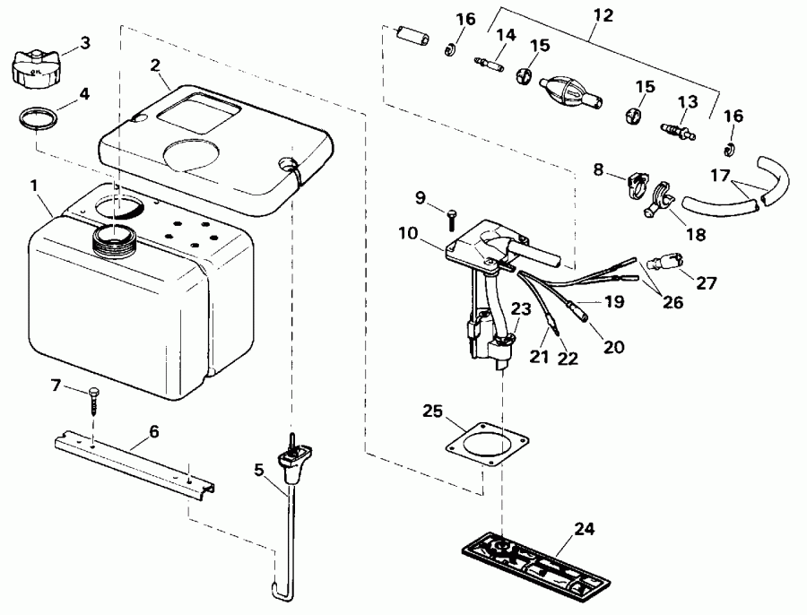 ��������� �������� ����� Evinrude E200CZATS 1993  - 1.8 ������