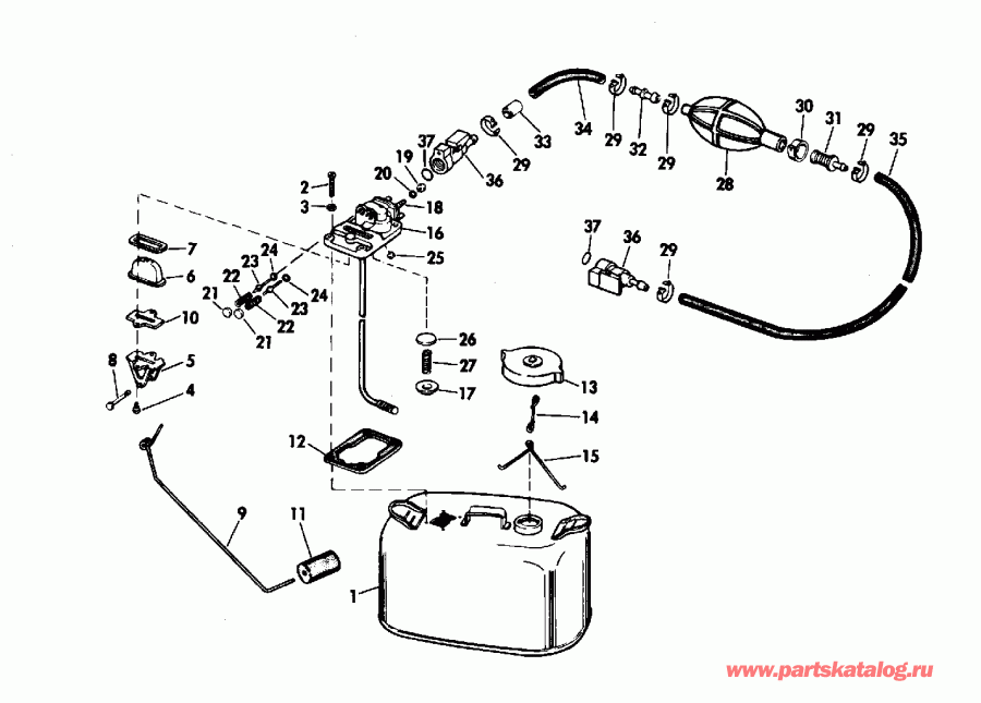 ����� Evinrude E200STLETC 1993  - haust ������ / haust Housing